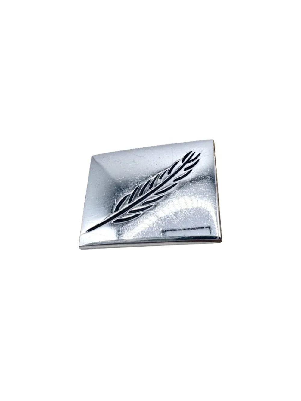 Vintage Swank Feather Cufflinks in Silver Tone